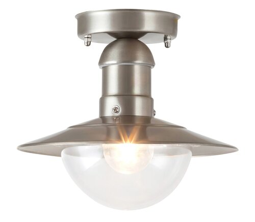 Plafoniera exterior Oslo, crom satin, 1XE27, D.24cm, IP44, Rabalux, 8763