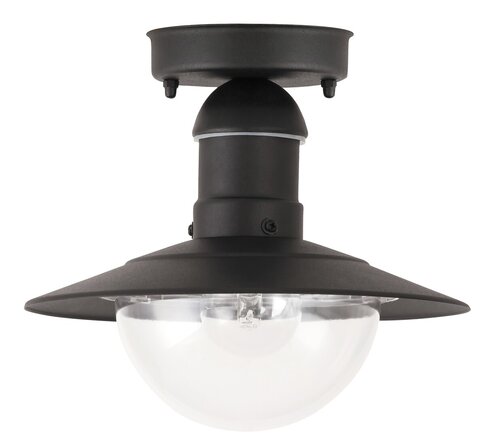 Plafoniera exterior Oslo, negru, 1XE27, D.24cm, IP44, Rabalux, 8716