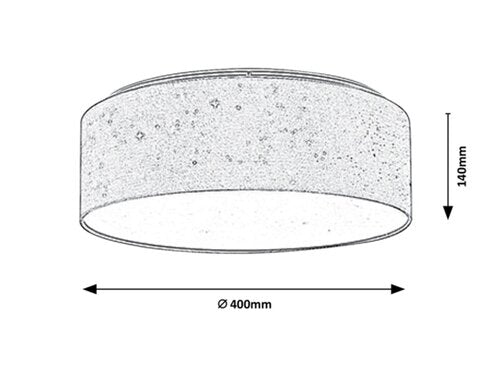 Plafoniera LED Otilia, crem, 22W, 970lm, 3000K, IP20, Rabalux, 3308