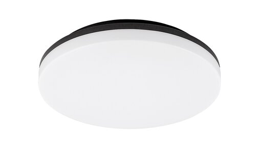 Plafoniera LED exterior Pernik, negru, 24W, 2400lm, 3000K, D.28cm, IP54, Rabalux, 7265