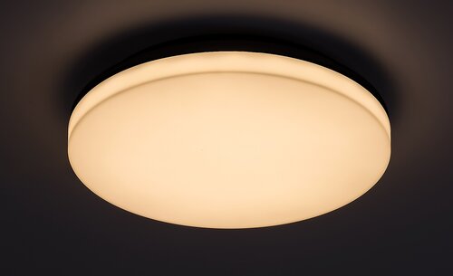 Plafoniera LED exterior Pernik, negru, 24W, 2400lm, 3000K, D.28cm, IP54, Rabalux, 7265