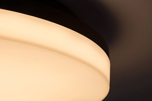 Plafoniera LED exterior Pernik, negru, 24W, 2400lm, 3000K, D.28cm, IP54, Rabalux, 7265