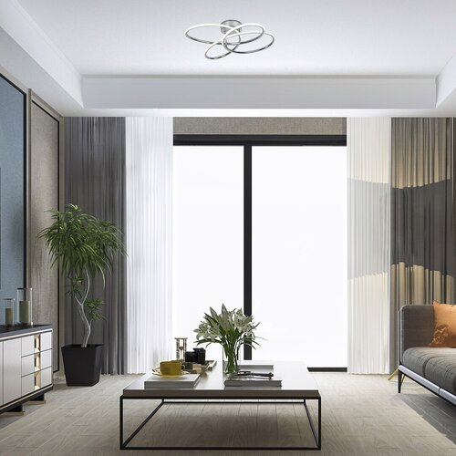 Plafoniera LED Piero, crom, 30W, 2000lm, 4000K, IP20, Rabalux, 6955