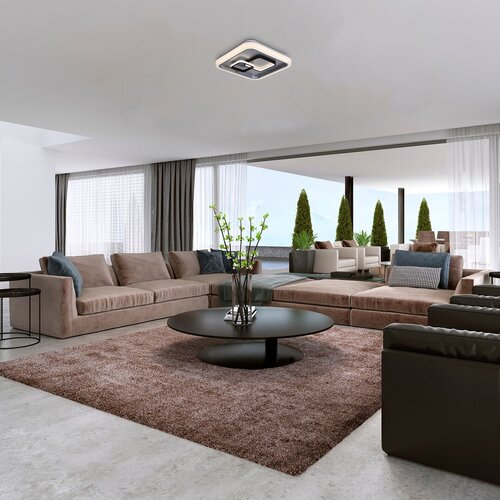 Plafoniera LED Portia, argintiu, 50W, 2200lm, 4000K, IP20, Rabalux, 3318