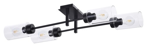 Plafoniera Prudence, negru, 4xE27, IP20, Rabalux, 2672