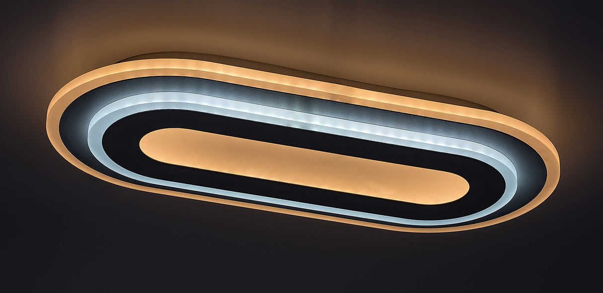 Plafoniera LED Prue, alb, 40W, 2460lm, 3000K+6000K, IP20, Rabalux, 71110