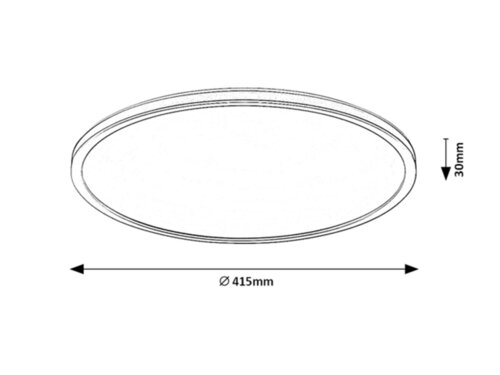 Plafoniera LED Rasmus, argintiu, 22W, 2000lm, 4000K, RGB,WIFI, IP20, Rabalux, 2290