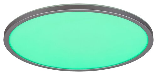 Plafoniera LED Rasmus, argintiu, 22W, 2000lm, 4000K, RGB,WIFI, IP20, Rabalux, 2290