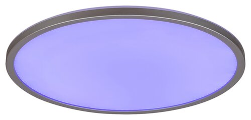 Plafoniera LED Rasmus, argintiu, 22W, 2000lm, 4000K, RGB,WIFI, IP20, Rabalux, 2290