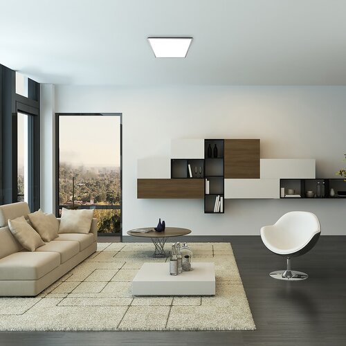 Plafoniera LED Rasmus, argintiu, 22W, 2100lm, 4000K, RGB,WIFI, IP20, Rabalux, 2291