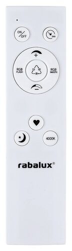 Plafoniera LED Rasmus, argintiu, 22W, 2100lm, 4000K, RGB,WIFI, IP20, Rabalux, 2291