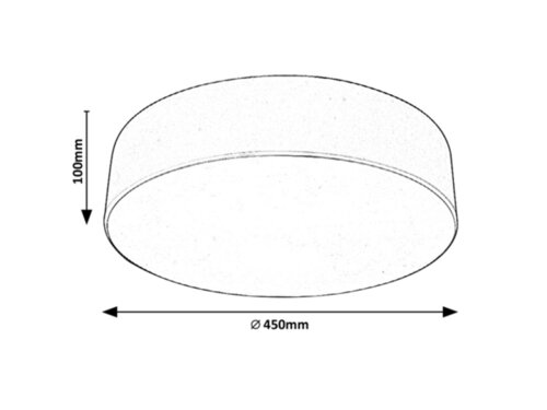 Plafoniera Renata, negru mat, 3xE27, IP20, Rabalux, 5081