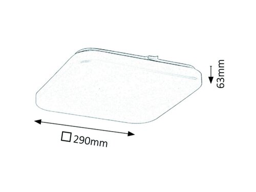 Plafoniera LED Rob, alb, 20W, 1400lm, 3000K, IP20, Rabalux, 3340
