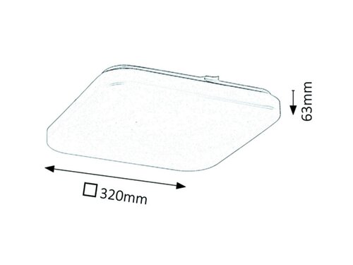 Plafoniera LED Rob, alb, 32W, 2600lm, 3000K, IP20, Rabalux, 3344