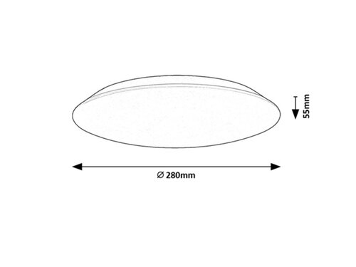 Plafoniera LED Rorik, alb, 18W, 1600lm, 4000K, IP20, Rabalux, 71123