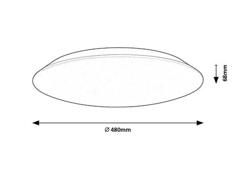 Plafoniera LED Rorik, alb, 45W, 3930lm, 4000K, IP20, Rabalux, 71125