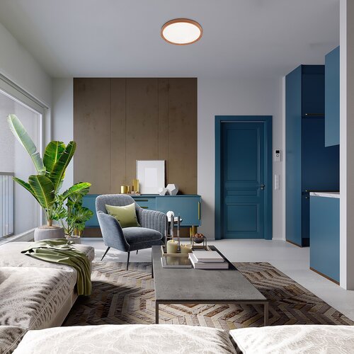 Plafoniera LED Sherwood, fag, 50W, 4000lm, 3000-6500K, IP20, Rabalux, 3500