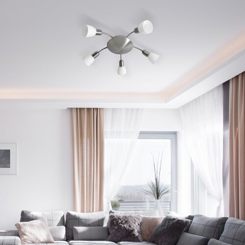 Plafoniera Soma, crom satin, 5xE14, IP20, Rabalux, 6305