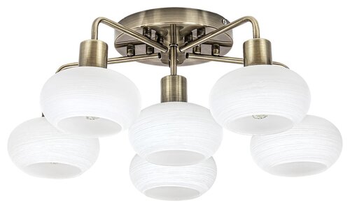 Plafoniera Sorina, alama antica, 6xE14, IP20, Rabalux, 3918