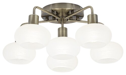 Plafoniera Sorina, alama antica, 6xE14, IP20, Rabalux, 3918