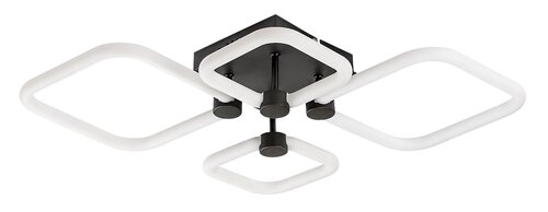 Plafoniera LED Sotiris, negru mat, 47W, 4000lm, 3000K/4000K/6000K, IP20, Rabalux, 71006