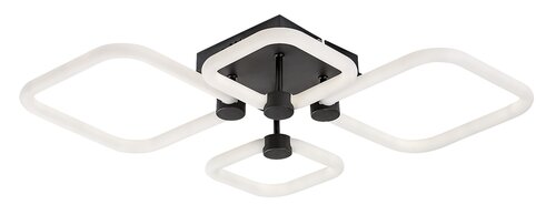 Plafoniera LED Sotiris, negru mat, 47W, 4000lm, 3000K/4000K/6000K, IP20, Rabalux, 71006
