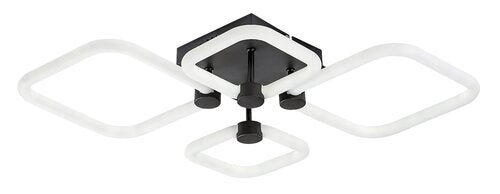 Plafoniera LED Sotiris, negru mat, 47W, 4000lm, 3000K/4000K/6000K, IP20, Rabalux, 71006