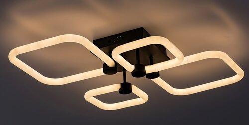 Plafoniera LED Sotiris, negru mat, 47W, 4000lm, 3000K/4000K/6000K, IP20, Rabalux, 71006