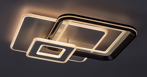 Plafoniera LED Stregobor, gri, 48W, 2950lm, 3000K/4000K/6000K, IP20, Rabalux, 2937