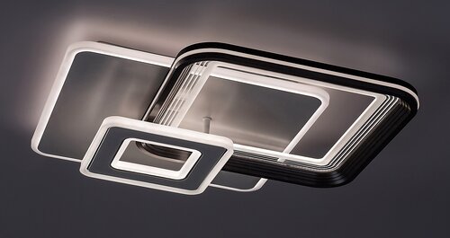 Plafoniera LED Stregobor, gri, 48W, 2950lm, 3000K/4000K/6000K, IP20, Rabalux, 2937