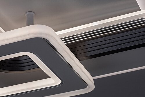 Plafoniera LED Stregobor, gri, 48W, 2950lm, 3000K/4000K/6000K, IP20, Rabalux, 2937