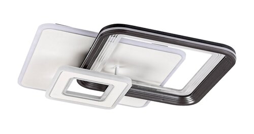 Plafoniera LED Stregobor, gri, 48W, 2950lm, 3000K/4000K/6000K, IP20, Rabalux, 2937