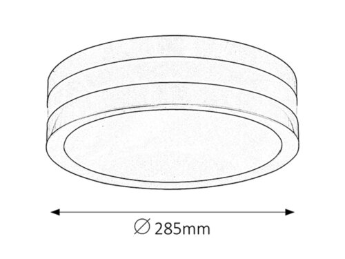 Plafoniera exterior Stuttgart, antracit, 2XE27, D.28,5cm, IP44, Rabalux, 8684