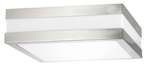 Plafoniera Stuttgart, crom satin, 2XE27, D.28,5cm, IP44, Rabalux, 8227