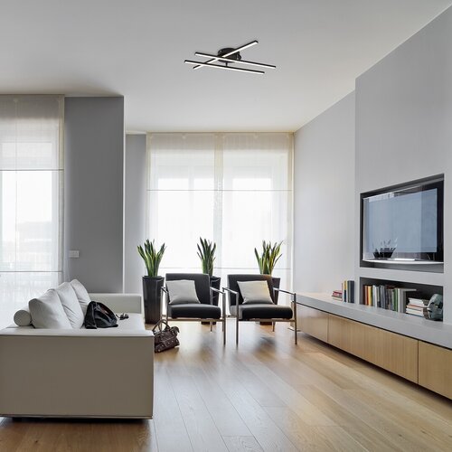 Plafoniera LED Svetlana, negru mat, 25W, 950lm, 3000K, IP20, Rabalux, 3514