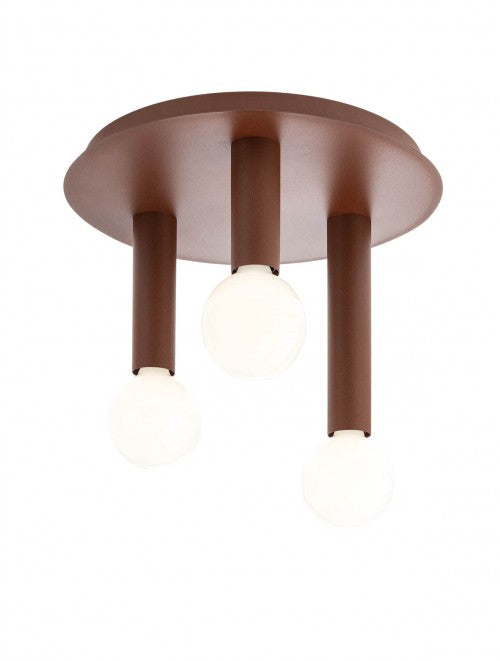 Plafoniera Taj, structura din metal vopsita auriu mat, 3 x E27, IP20, Smarter, 01-2412