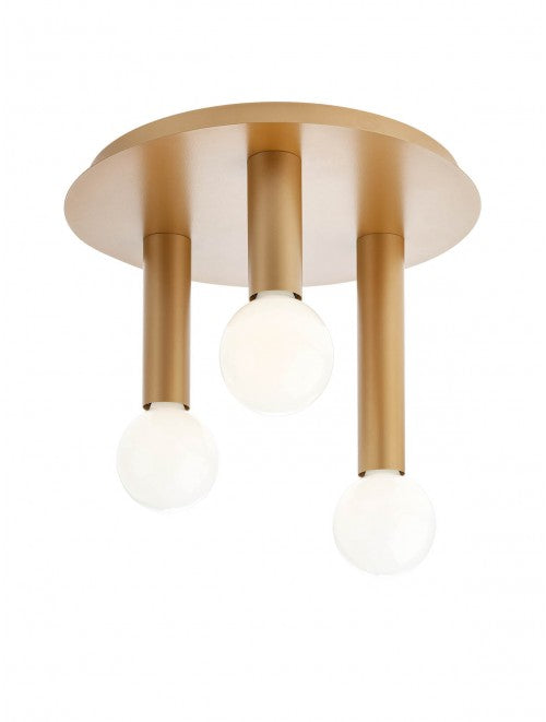 Plafoniera Taj, structura din metal finisata corten, 3 x E27, IP20, Smarter, 01-2413