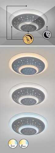 Plafoniera LED Taneli, 47W, 2440lm, 3000-6000K, D.48cm, IP20, Rabalux, 3264