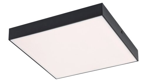 Plafoniera LED exterior Tartu, negru mat, 24W, 2500lm, 2800K-6000K, D.30cm, IP44, Rabalux, 7900