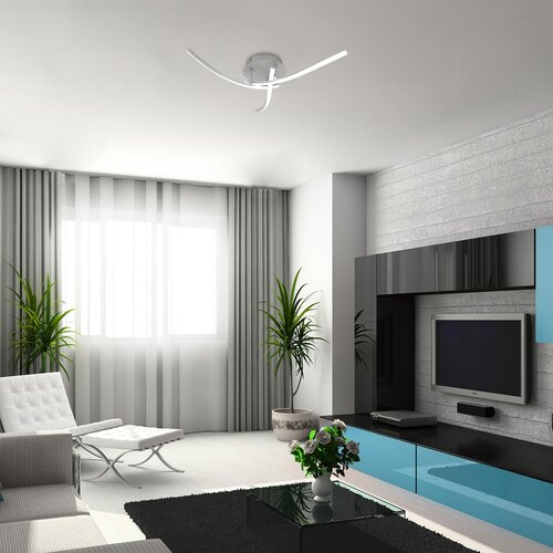 Plafoniera LED Tatjana, argintiu, 22W, 1400lm, 4000K, IP20, Rabalux, 3144