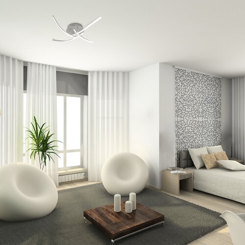 Plafoniera LED Tatjana, argintiu, 30W, 1950lm, 4000K, IP20, Rabalux, 3145