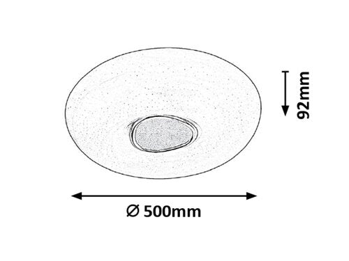 Plafoniera LED Tayla, alb, 60W, 4200lm, 3000-6500K, IP20, Rabalux, 3328