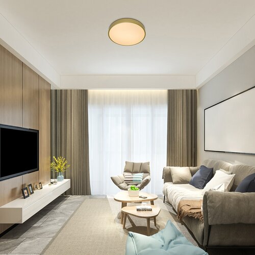 Plafoniera LED Tesia, auriu, 60W, 3760lm, 3000-6000K, IP20, Rabalux, 71038