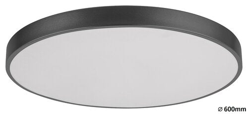 Plafoniera LED Tesia, negru mat, 60W, 5000lm, 3000-6000K, IP20, Rabalux, 3316
