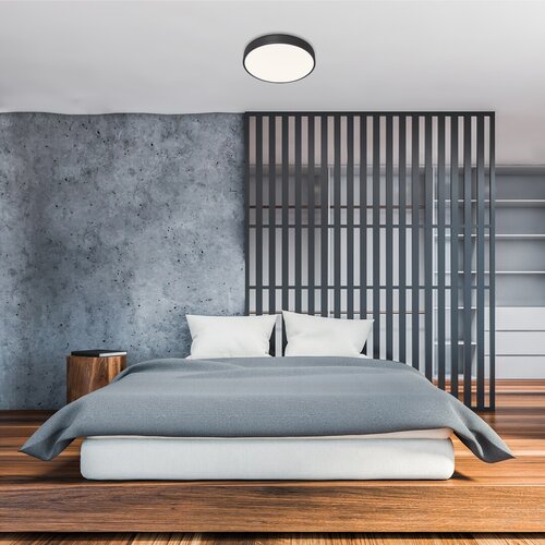 Plafoniera LED Tesia, negru mat, 60W, 5000lm, 3000-6000K, IP20, Rabalux, 3316