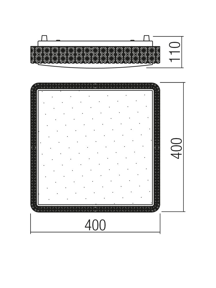 Plafoniera LED Tetris, alb,24W, 4000K, 2300lm, IP20, Smarter, 05-846