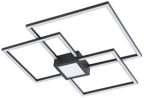 Plafoniera LED Thabita, negru mat, 38W, 2250lm, 4000K, IP20, Rabalux, 6868