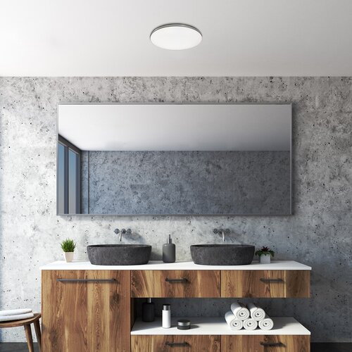 Plafoniera baie LED Toma, crom, 30W, 2100lm, 4000K, IP20, Rabalux, 3875