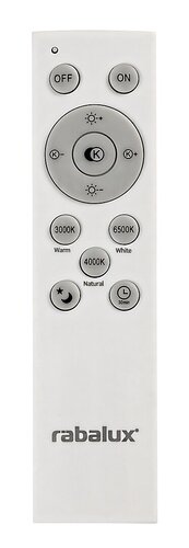 Plafoniera LED Tornado, crom, 72W, 5470lm, 3000-6500K, IP20, Rabalux, 3254