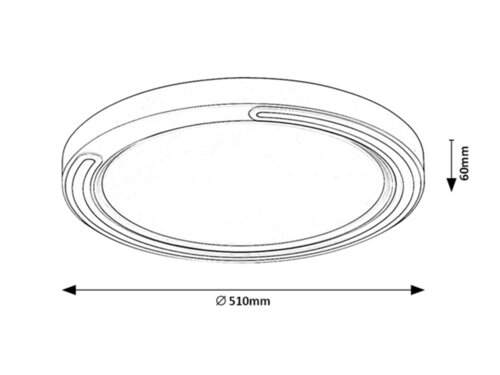Plafoniera LED Triton, alb, 40W, 3200lm, 2700-6500K, RGB, WIFI, IP20, Rabalux, 2249